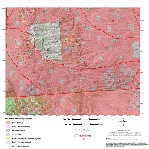 Wyoming Deer Hunt Area 61 Hunt Wyoming Map By Map The Xperience Avenza Maps Avenza Maps