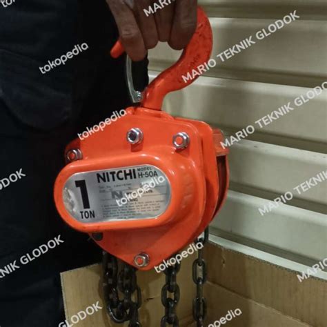 Promo Mt Chain Block Manual Nitchi Ton X Meter Type He A Diskon