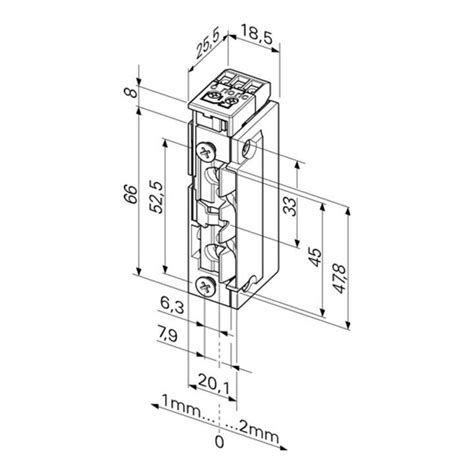 Elektrotüröffner 118 63 ProFix 2 22 42 V AC DC Stand DIN L R m FaFix