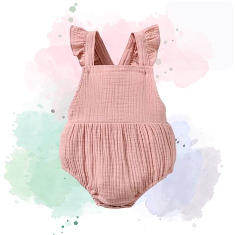 Cute Pastel Pink Baby Ruffle Bodysuit Fur And Babies Sa