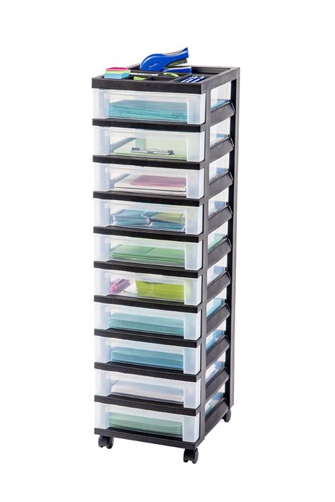 Buy Iris Usa Mc 3100 Top 10 Drawer Storage Cart With Organizer Top