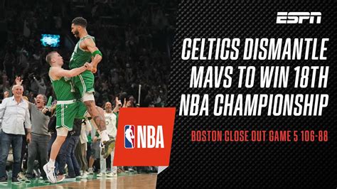 Boston Celtics Are Nba Champions 🍀🍀🍀 Nba Finals Game 5 Highlights