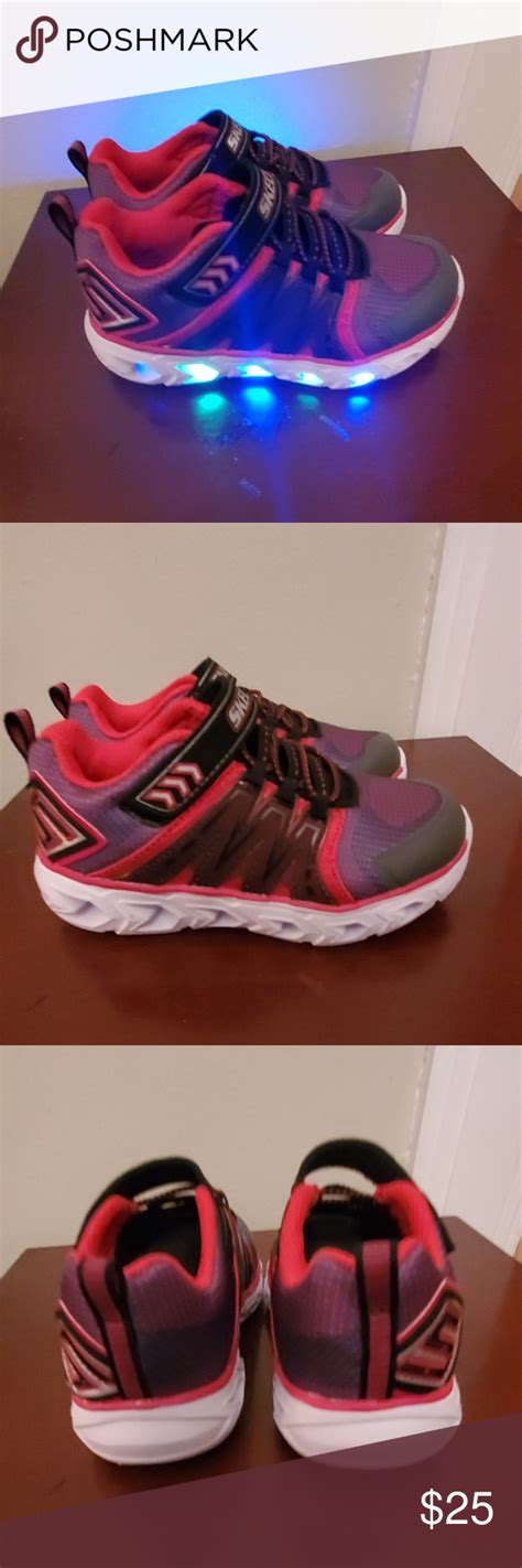 Nwt Light Up Skechers Skechers Wearing Red Red And Grey