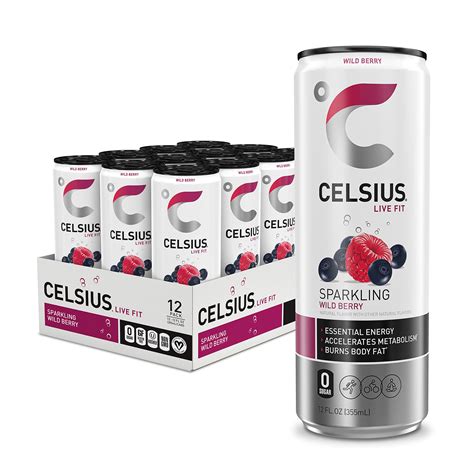 Buy Celsius Sparkling Wild Berry Functional Essential Energy Drink