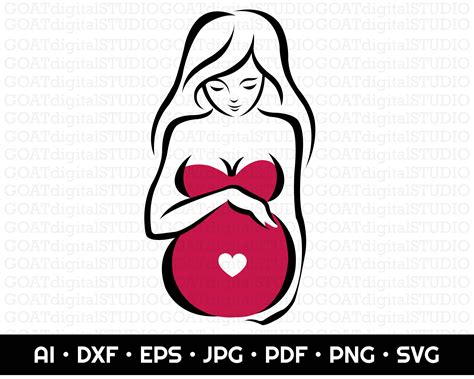 Pregnant Woman Svg Silhouette Pregnant Woman Mother S Day Svg Mom Shirt Svg T For Mom Svg