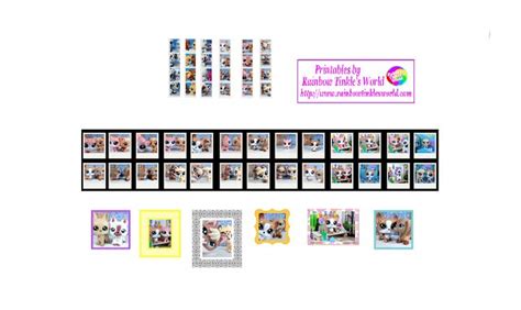 Rainbow Tinkles World Lps Fans Diy Miniature Printable Lps Frames