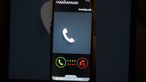 Samsung Galaxy S Plus Incoming Call Youtube