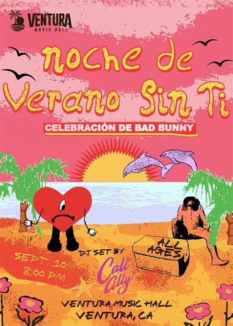 Noche De Verano Sin Ti Tickets At Ventura Music Hall In Ventura By