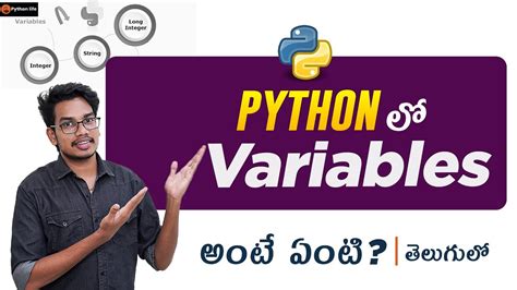 Variable In Python Python In Telugu Python Tutorials In Telugu