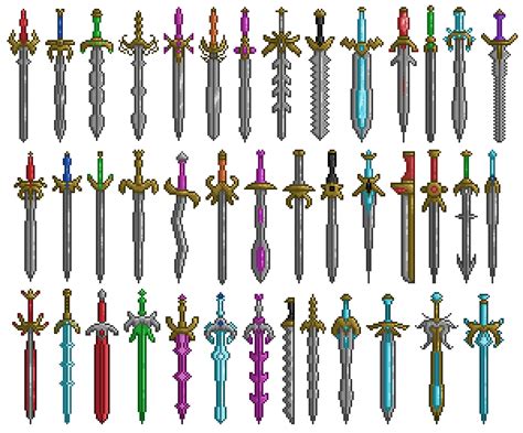 Pixel Swords 02 By Silvervoidart On Deviantart