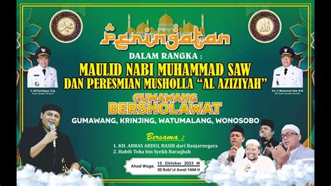 Pengajian Maulid Nabi Muhammad Saw Peresmian Mushola Al Aziziyah