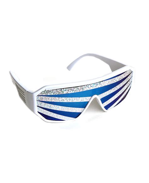 Macho Wrestler Silver Rays Shield Sunglasses