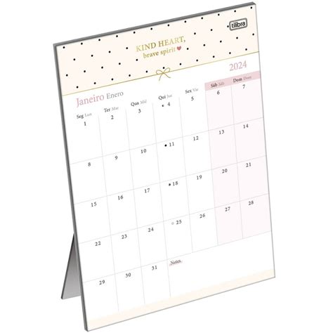 Calendário De Mesa 2024 West Village 138 X 19 Cm 12 Folhas Tilibra Shopee Brasil