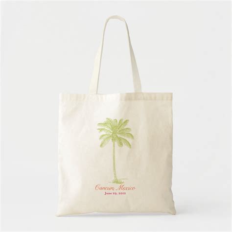 Palm Tree Destination Wedding Tote Bag Zazzle