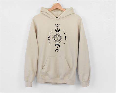 Sun Moon Stars Hoodie Sun Hoodie Moon Hoodie Astrology Hoodie