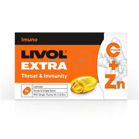 LIVOL EXTRA Throat Immunity Ingvera Medus Pastilas