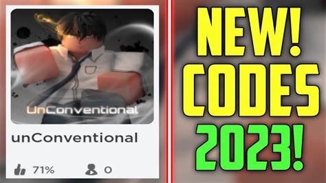 Future Codes New Roblox Unconventional Codes Youtube