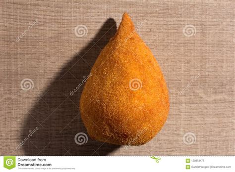 Coxinha Es Una Comida Frita Tradicional En El Brasil Bocado En El Wo