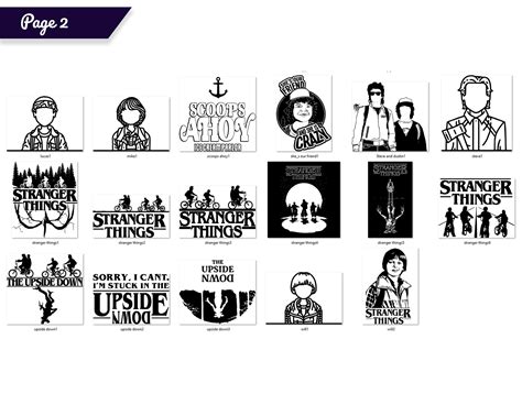 Stranger Things Svg And Png 35 Designs Etsy