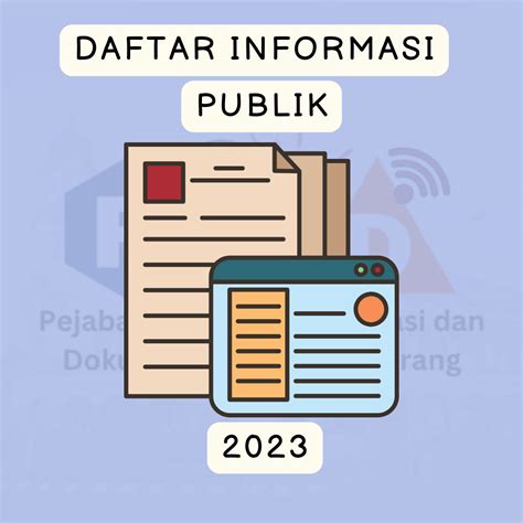 Surat Keputusan Sk Daftar Informasi Publik Dip Pemerintah Kota