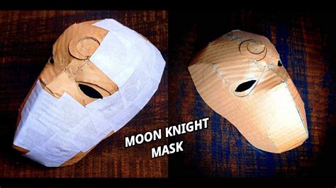 How To Make Moon Knight Mask From Cardboard Diy Moon Knightask Diy