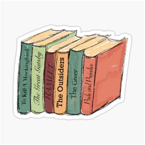 Journal Stickers Scrapbook Stickers Book Lovers Gifts Book Gifts