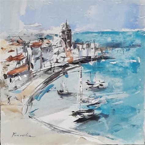 Peinture arrivée a st tropez par Poumelin Richard Carré d artistes