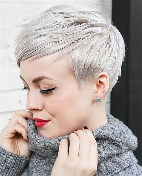 Grey Pixie Cut Rockwellhairstyles