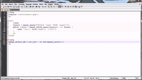 Php Tutorials Selecting And Using Multiple Mysql Databases Youtube