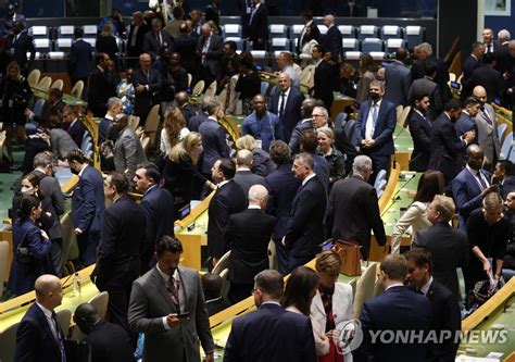 3년만에 뉴욕에 모인 각국 정상유엔 총회 기조연설 개막 연합뉴스