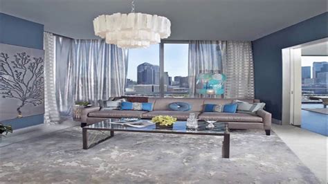 Blue And Silver Living Room Designs - YouTube