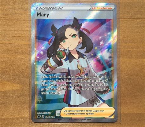 Mary Marnie Full Art Pokémon Promo Swsh121 Deutsch Acheter Sur Ricardo