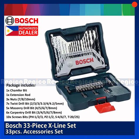 Bosch X33 33 Pieces X Line 33 Pcs Bosch Accessories Set X33 Regico