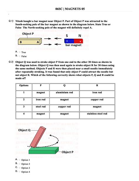 Grade 6 Science Worksheets