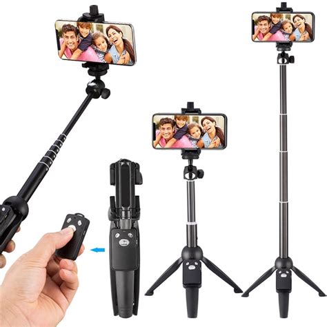 Promo Selfie Stick Tripod 40-Inch Wireless Remote and Tripod Stand ...