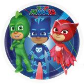 8 Pratos PJ Masks Azul 23cm Loja da Criança