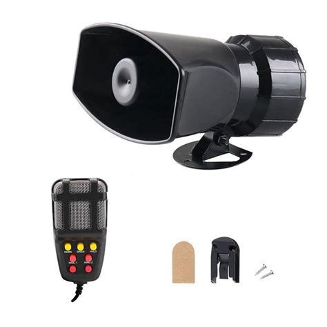 12V 7 Sounds 120DB Wireless Electronic Siren Loud Car Warning Alarm