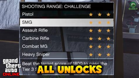 All Rewards Teir And Unlocks Bunker Shooting Range Challenges