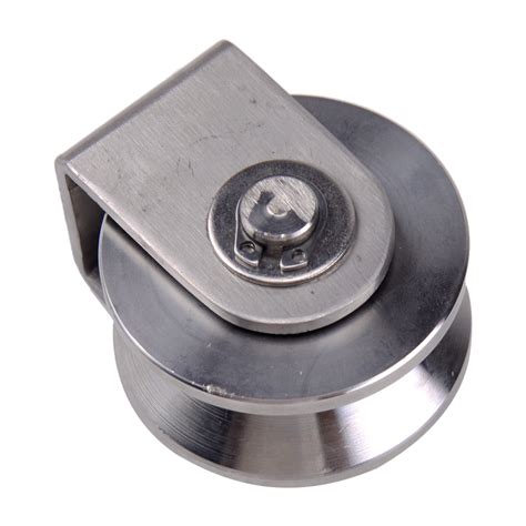 Heavy Duty Pulley Fixed Lifting Guide Wheel V Type 5 2cm Stainless