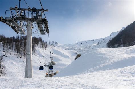 Chair Lift For Skiing Stock Photo Image Of Holiday 313543512