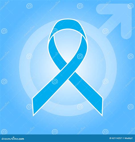 Light Blue Ribbon As Symbol Of Prostate Cancer Awareness Stock Vector