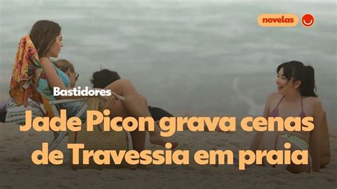 Jade Picon Grava Cenas De Travessia Em Praia No Rio De Janeiro