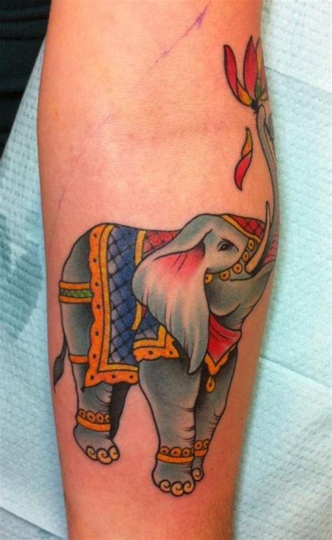 Elephant Trunk Up Tattoo