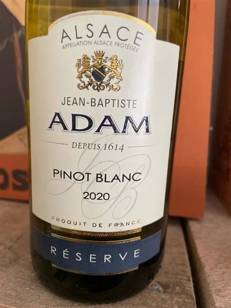 J B Adam Pinot Blanc Alsace Reserve France Alsace Cellartracker