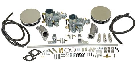 47 7301 Vw Type 3 Dual Carburetor Kit Empi 34 Epc W Air Cleaners Single Port Engines