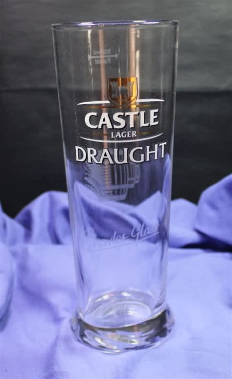 Bar Accessories Castle Lager Draught Beer Glass Set Of 6 In Original Box For Sale In Cape Town