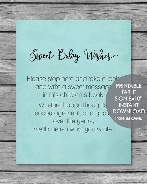 Baby Shower Book Message For Twins Personalised Baby Shower Message