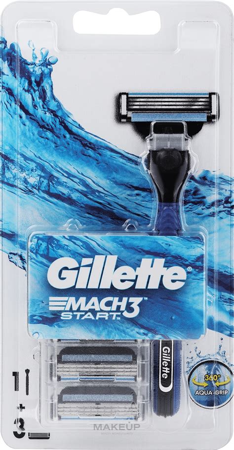 Gillette Mach Start Rasoir Avec Lames De Rechange Makeup Be