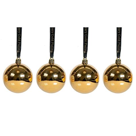 Christmas Baubles Elite Luxury Gold Plating