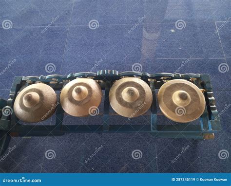 This Javanese Gamelan Model is Named Bonang Stock Image - Image of iron ...